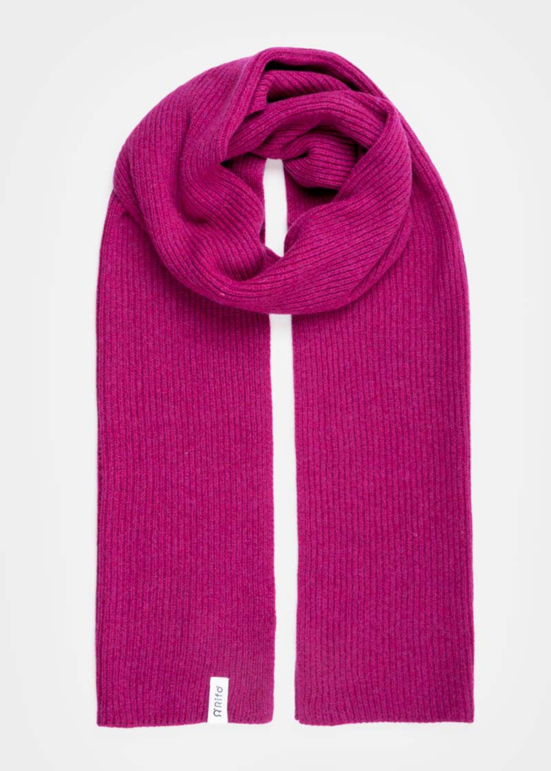 Sciarpa Cashmere Rigenerato Federico Fucsia - Rifò Lab Moda circolare made in Italy