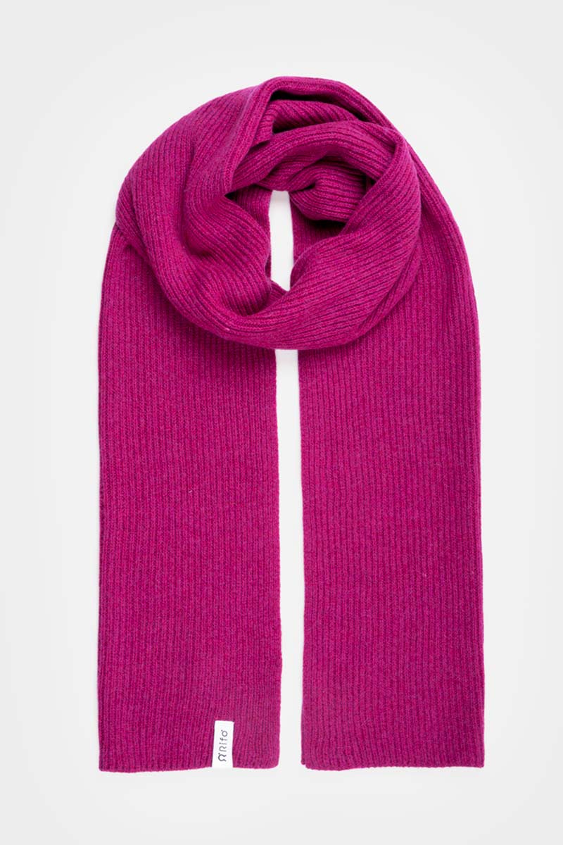 Sciarpa Cashmere Rigenerato Federico Fucsia - Rifò Lab Moda circolare made in Italy