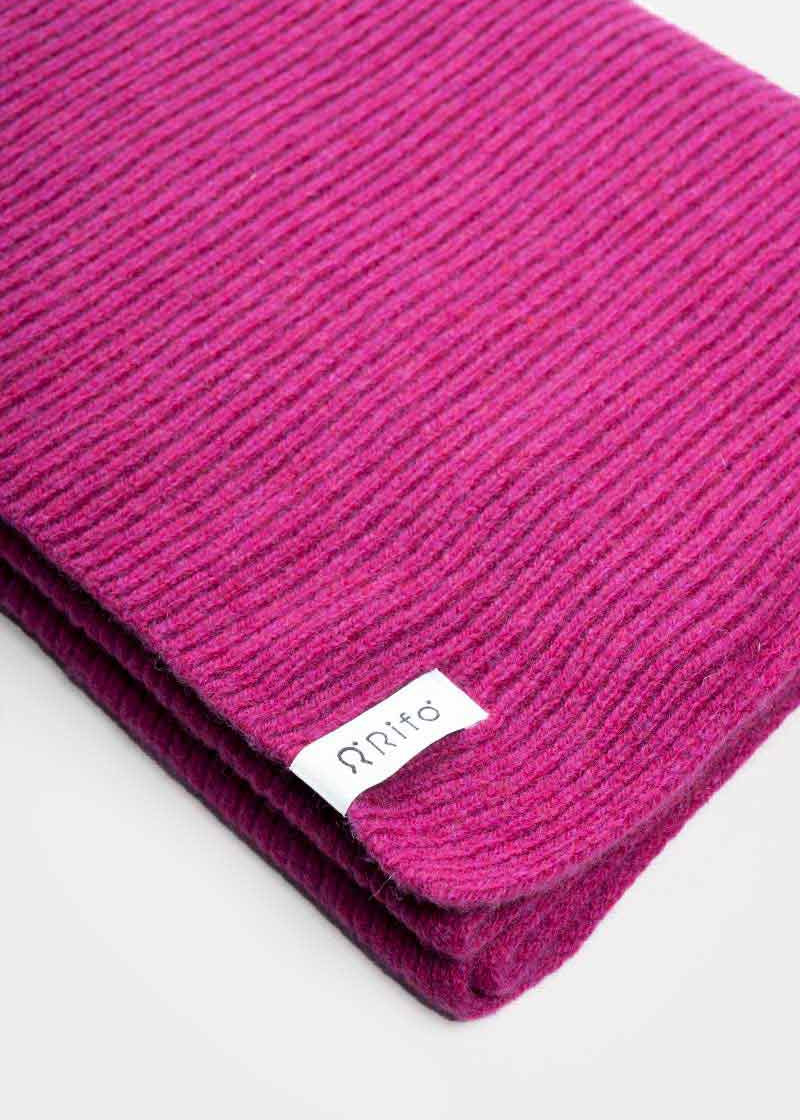 Sciarpa Cashmere Rigenerato Federico Fucsia - Rifò Lab Moda circolare made in Italy
