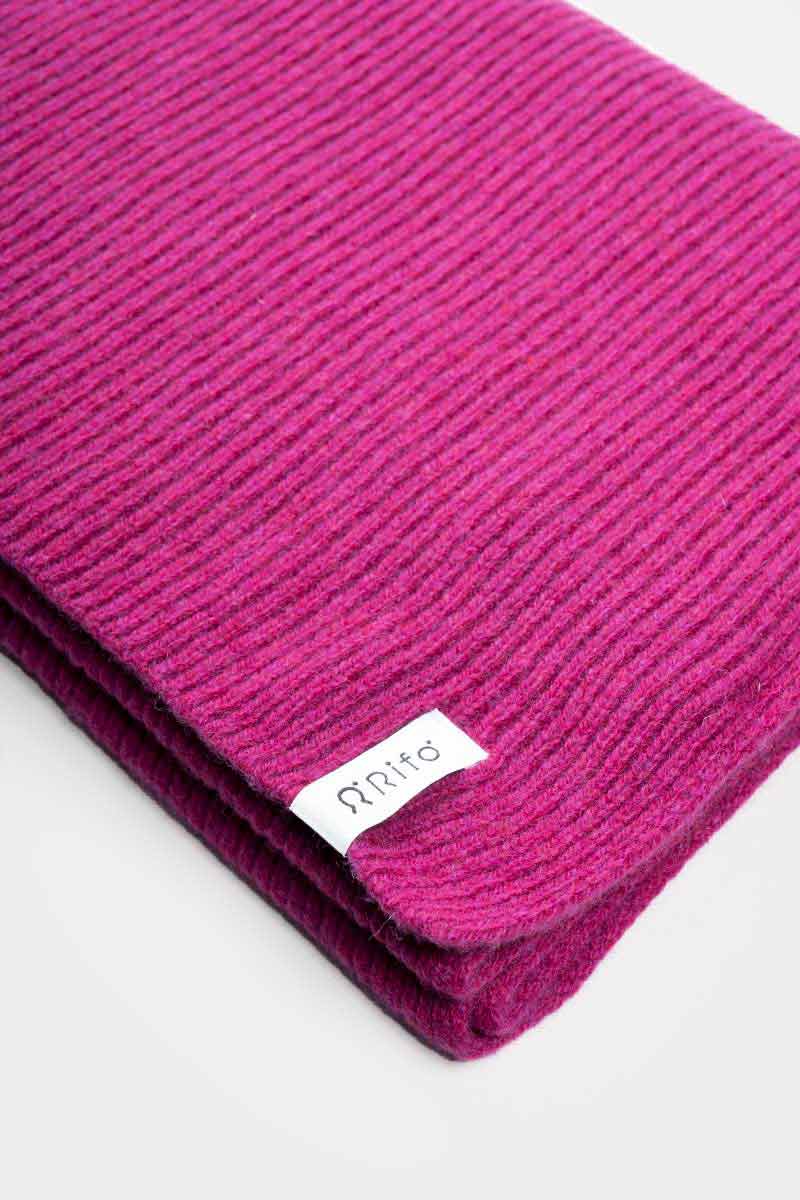 Sciarpa Cashmere Rigenerato Federico Fucsia - Rifò Lab Moda circolare made in Italy
