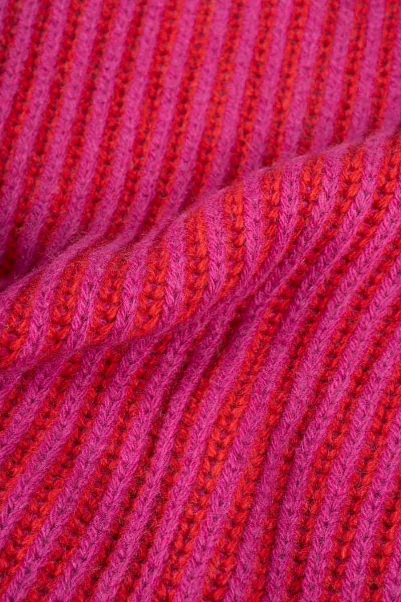 Sciarpa Cashmere Donna Uomo Rigenerato Fucsia Julia - Rifò Lab Moda circolare made in Italy