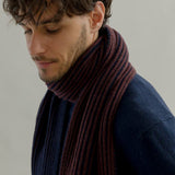 Sciarpa Cashmere Donna Uomo Rigenerato Blu Julia - Rifò Lab Moda circolare made in Italy