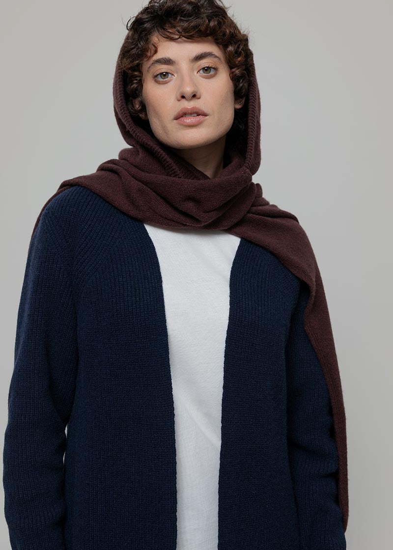 Sciarpa-cappuccio Cashmere Ilenia - Rifò Lab Moda circolare made in Italy