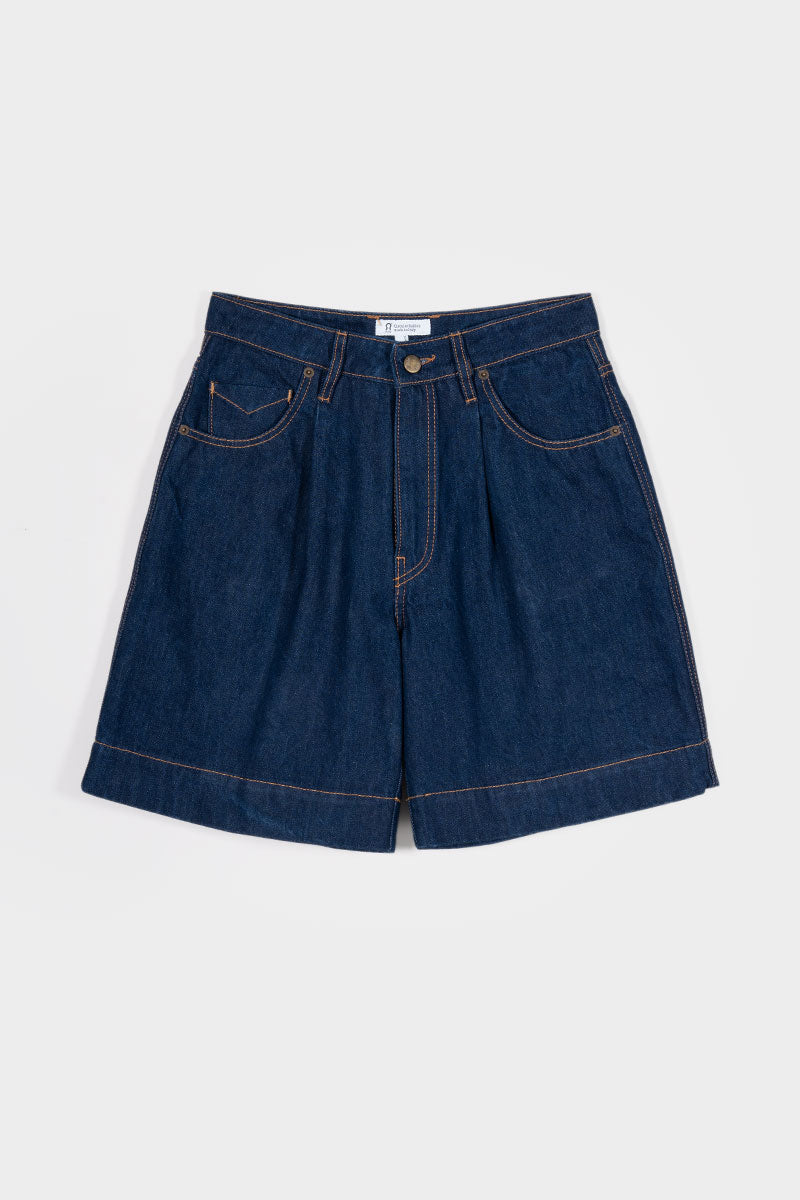 Shorts Donna Pantaloncini Jeans Riciclato Blu Enrica  - Rifò Lab Moda circolare made in Italy