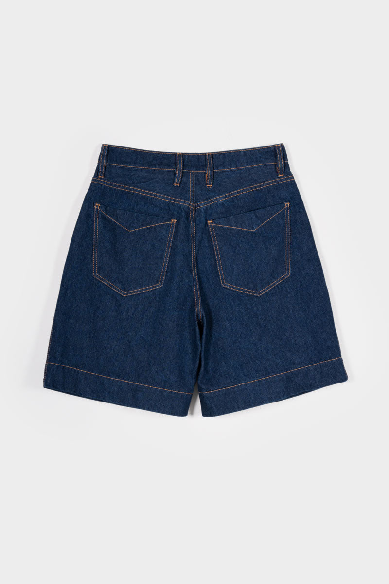 Shorts Donna Pantaloncini Jeans Riciclato Blu Enrica  - Rifò Lab Moda circolare made in Italy