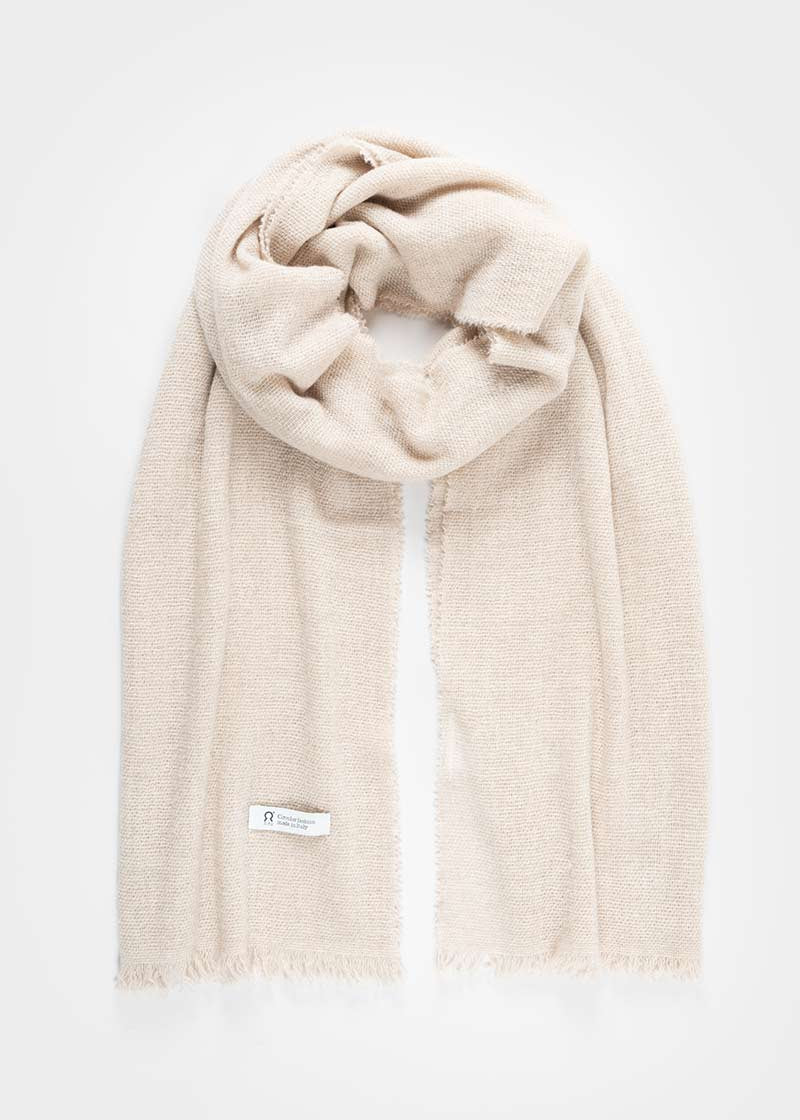 Stola Donna Uomo Pashmina Cashmere Rigenerato Zefiro - Rifò Lab Moda circolare made in Italy