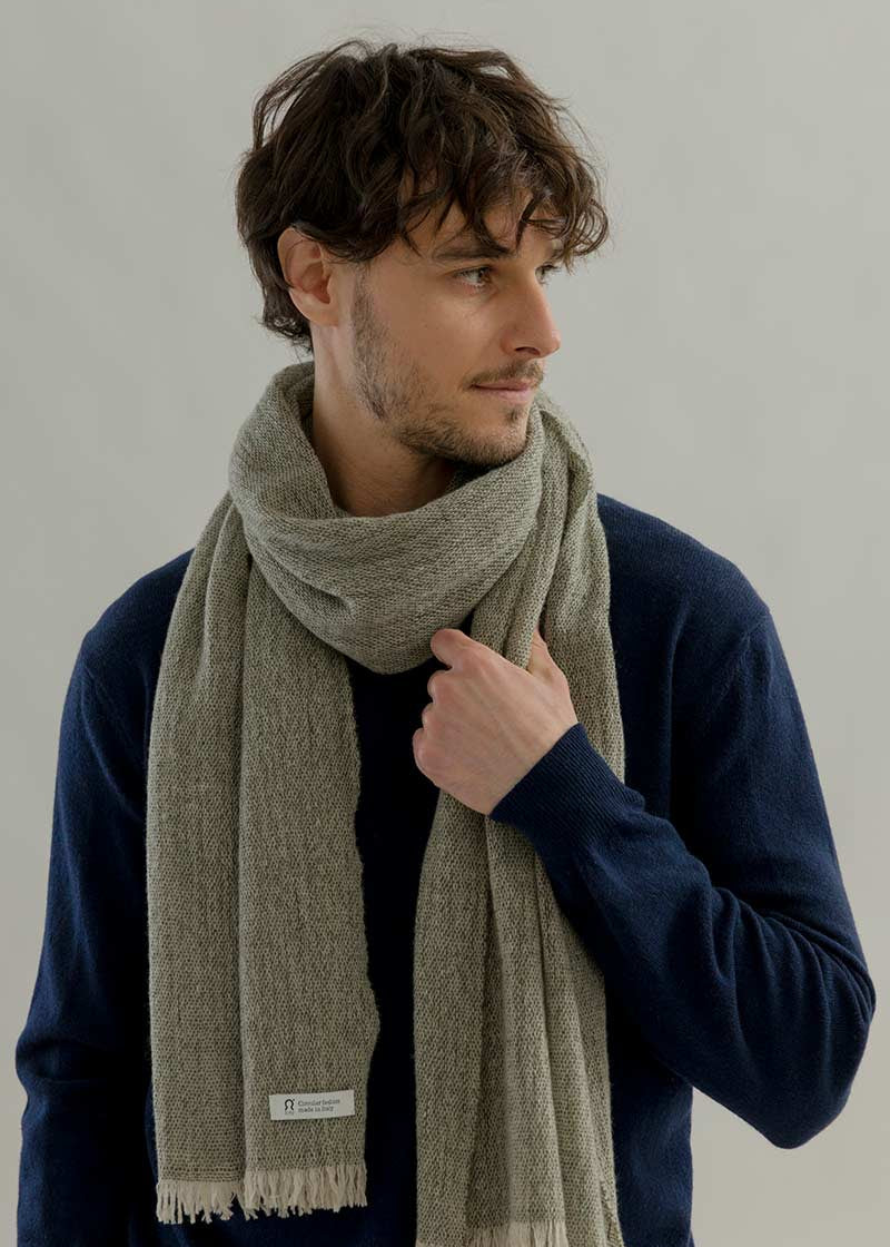 Stola Donna Uomo Pashmina Cashmere Rigenerato Zefiro - Rifò Lab Moda circolare made in Italy