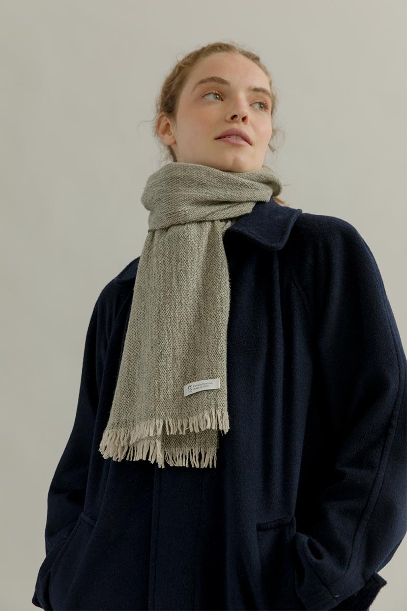 Stola Donna Uomo Pashmina Cashmere Rigenerato Zefiro - Rifò Lab Moda circolare made in Italy