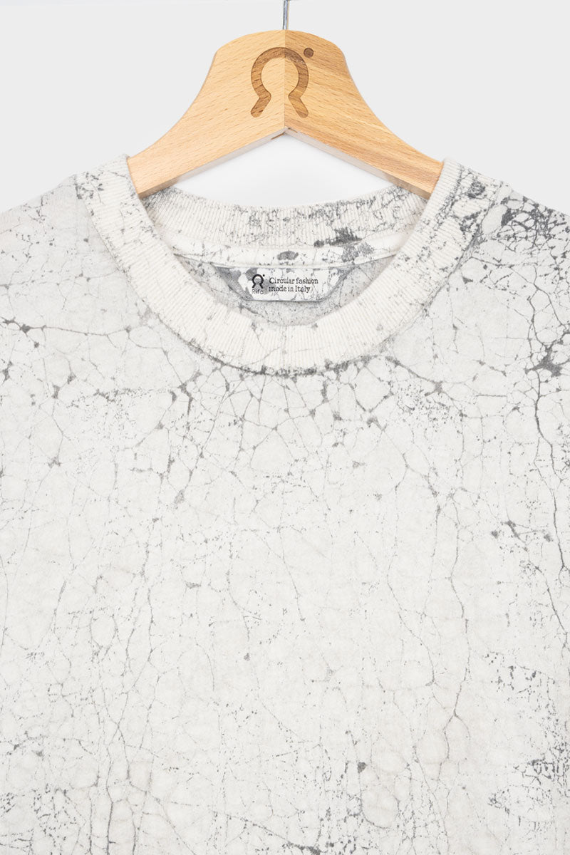 Grigio Onice | T-Shirt Oversize Unisex Cotone Rigenerato Raku