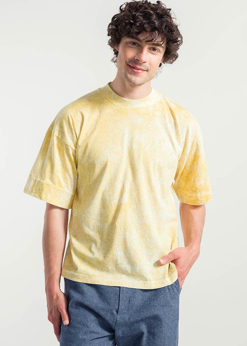 Giallo Citrina | T-Shirt Oversize Unisex Cotone Rigenerato Raku