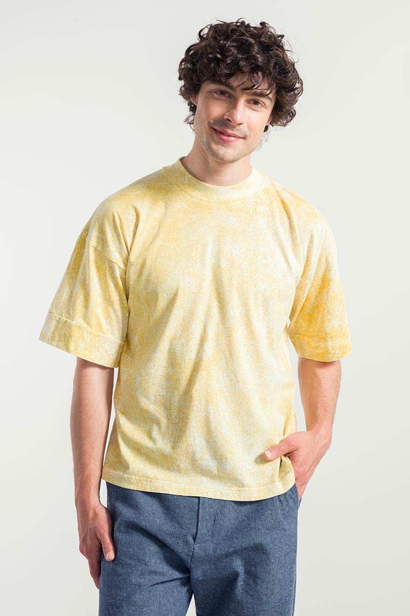 Giallo Citrina | T-Shirt Oversize Unisex Cotone Rigenerato Raku