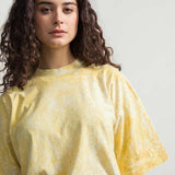 Giallo Citrina | T-Shirt Oversize Unisex Cotone Rigenerato Raku