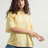 Giallo Citrina | T-Shirt Oversize Unisex Cotone Rigenerato Raku