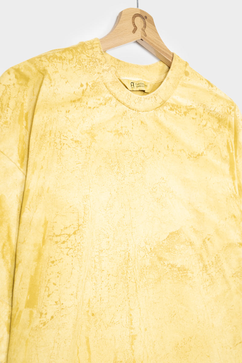 Giallo Citrina | T-Shirt Oversize Unisex Cotone Rigenerato Raku