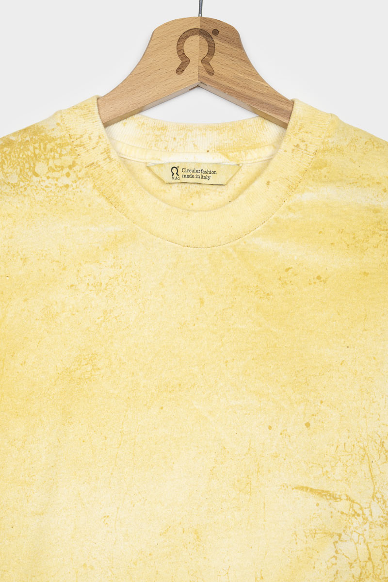 Giallo Citrina | T-Shirt Oversize Unisex Cotone Rigenerato Raku