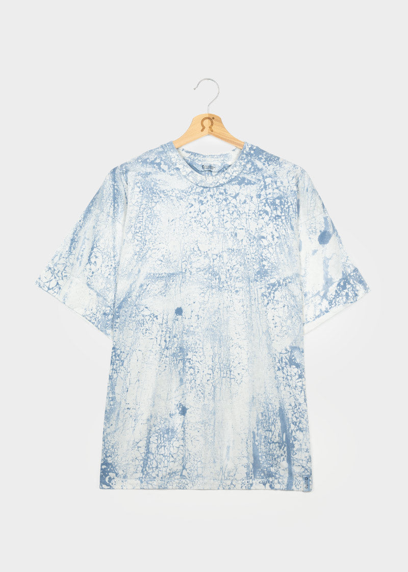 Azzurro Opale | T-Shirt Oversize Unisex Cotone Rigenerato Raku