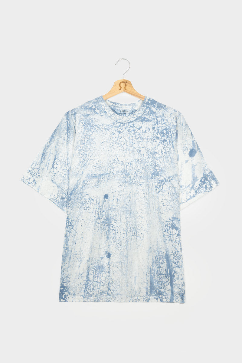 Azzurro Opale | T-Shirt Oversize Unisex Cotone Rigenerato Raku