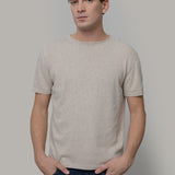 T-Shirt Uomo Cotone Rigenerato Davide Beige