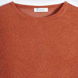 T-Shirt Donna Viscosa Virginia Marrone Terracotta