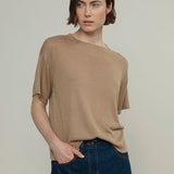 T-Shirt Donna Viscosa Virginia Beige