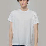 Bianco Latte | tshirt cotone organico e cotone rigenerato uomo