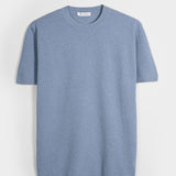 T-Shirt Uomo Cotone Rigenerato Mattia Blu