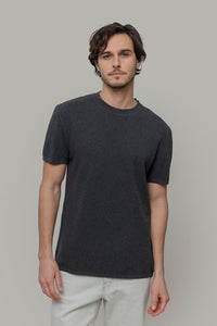 T-Shirt Uomo Cotone Rigenerato Mattia Nero