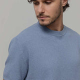 T-Shirt Uomo Cotone Rigenerato Mattia Blu