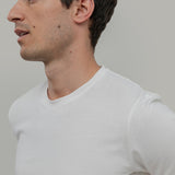 Bianco Latte | tshirt cotone organico e cotone rigenerato uomo