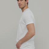 Bianco Latte | tshirt cotone organico e cotone rigenerato uomo