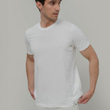Bianco Latte | tshirt cotone organico e cotone rigenerato uomo