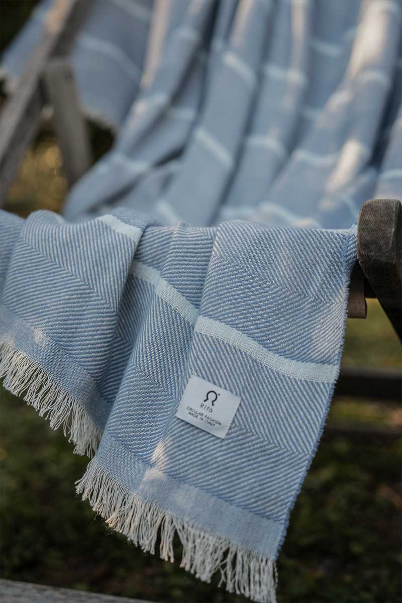 Telo Mare Cotone Rigenerato Aquilone - Rifò Lab Moda circolare made in Italy