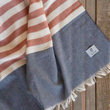 Rosso Deserto | Telo Mare Cotone Rigenerato Aurora