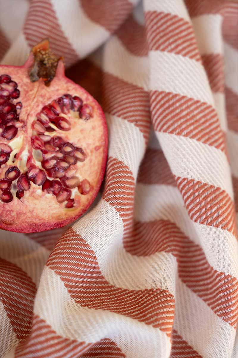 Rosso Deserto | Telo Mare Cotone Rigenerato Aurora