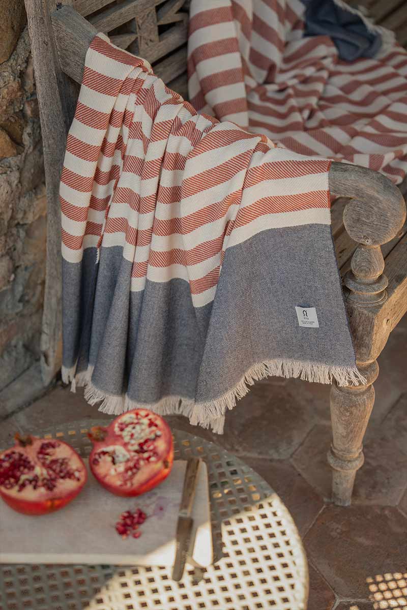 Rosso Deserto | Telo Mare Cotone Rigenerato Aurora