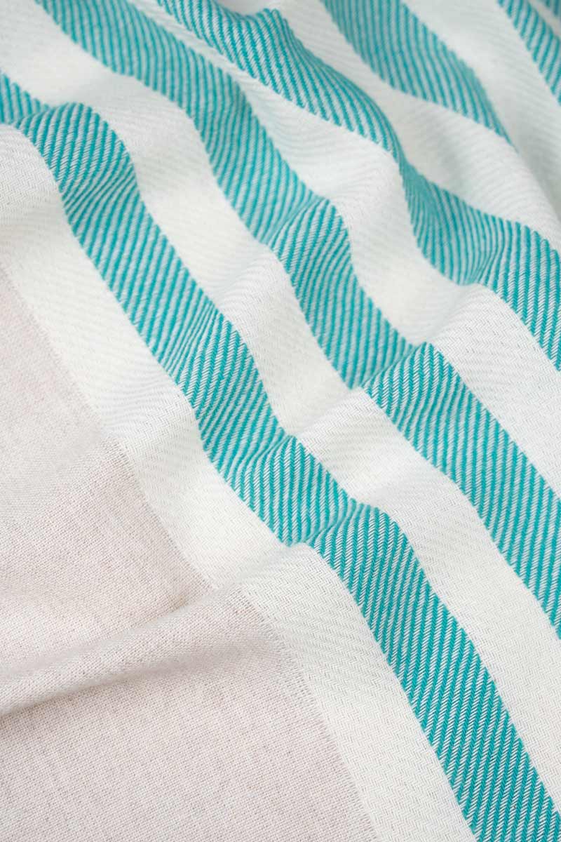 Telo Mare Cotone Rigenerato a righe Aurora - Rifò Lab Moda circolare made in Italy