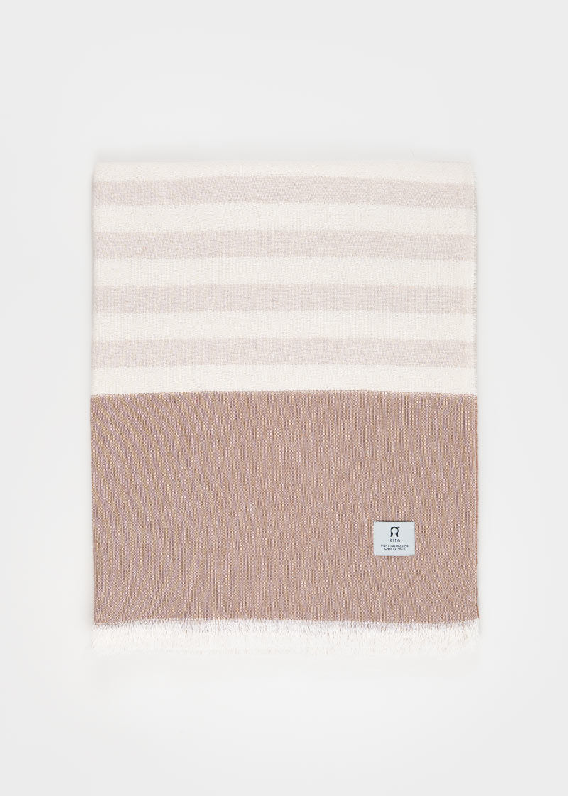 Telo Mare Cotone Rigenerato a righe Aurora - Rifò Lab Moda circolare made in Italy