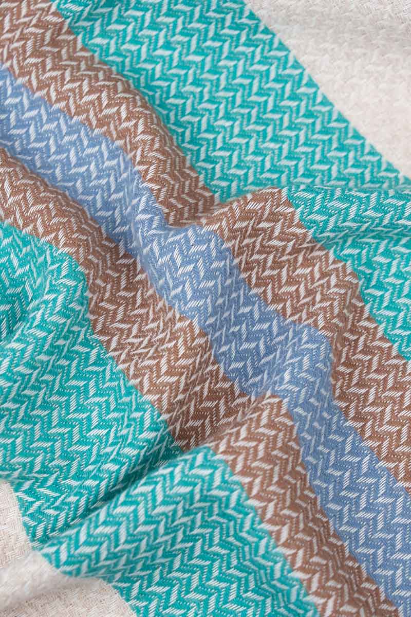 Telo Mare Cotone Rigenerato Blu Libeccio  - Rifò Lab Moda circolare made in Italy