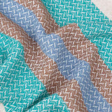 Telo Mare Cotone Rigenerato Blu Libeccio  - Rifò Lab Moda circolare made in Italy