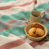 Telo Mare Cotone Rigenerato Blu Libeccio  - Rifò Lab Moda circolare made in Italy