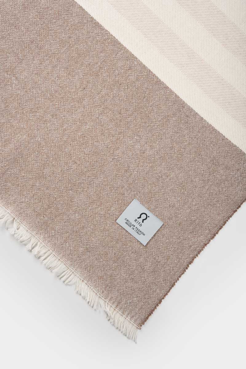 Telo Mare Cotone Rigenerato a righe Aurora - Rifò Lab Moda circolare made in Italy