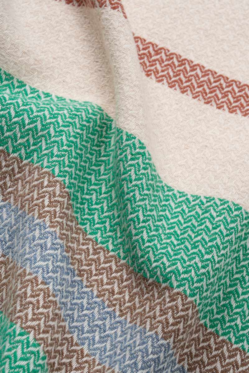 Telo Mare Cotone Rigenerato Blu Libeccio  - Rifò Lab Moda circolare made in Italy