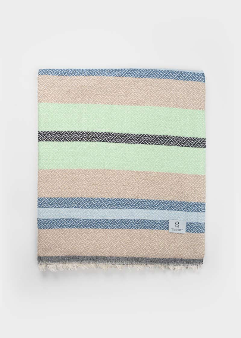 Telo Mare Cotone Rigenerato Libeccio Verde