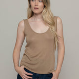 Top Viscosa Donna Valeria Beige