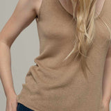 Top Viscosa Donna Valeria Beige