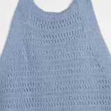 Canotta Donna Cotone Rigenerato Nilla Blu