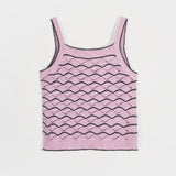 Tank Top Donna Cotone in Maglia Perla - Rifò