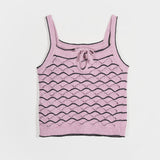 Tank Top Donna Cotone in Maglia Perla - Rifò