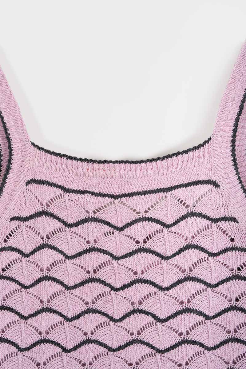 Tank Top Donna Cotone in Maglia Perla - Rifò