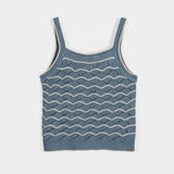 Tank Top Donna Cotone in Maglia Perla - Rifò